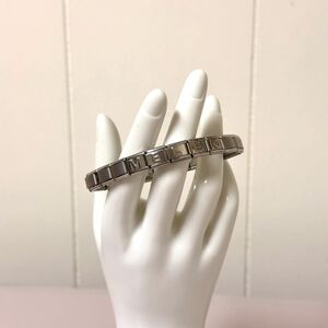 Braccialetto Vicenza Expandable Bracalet Tone Silver. 16.1gr.